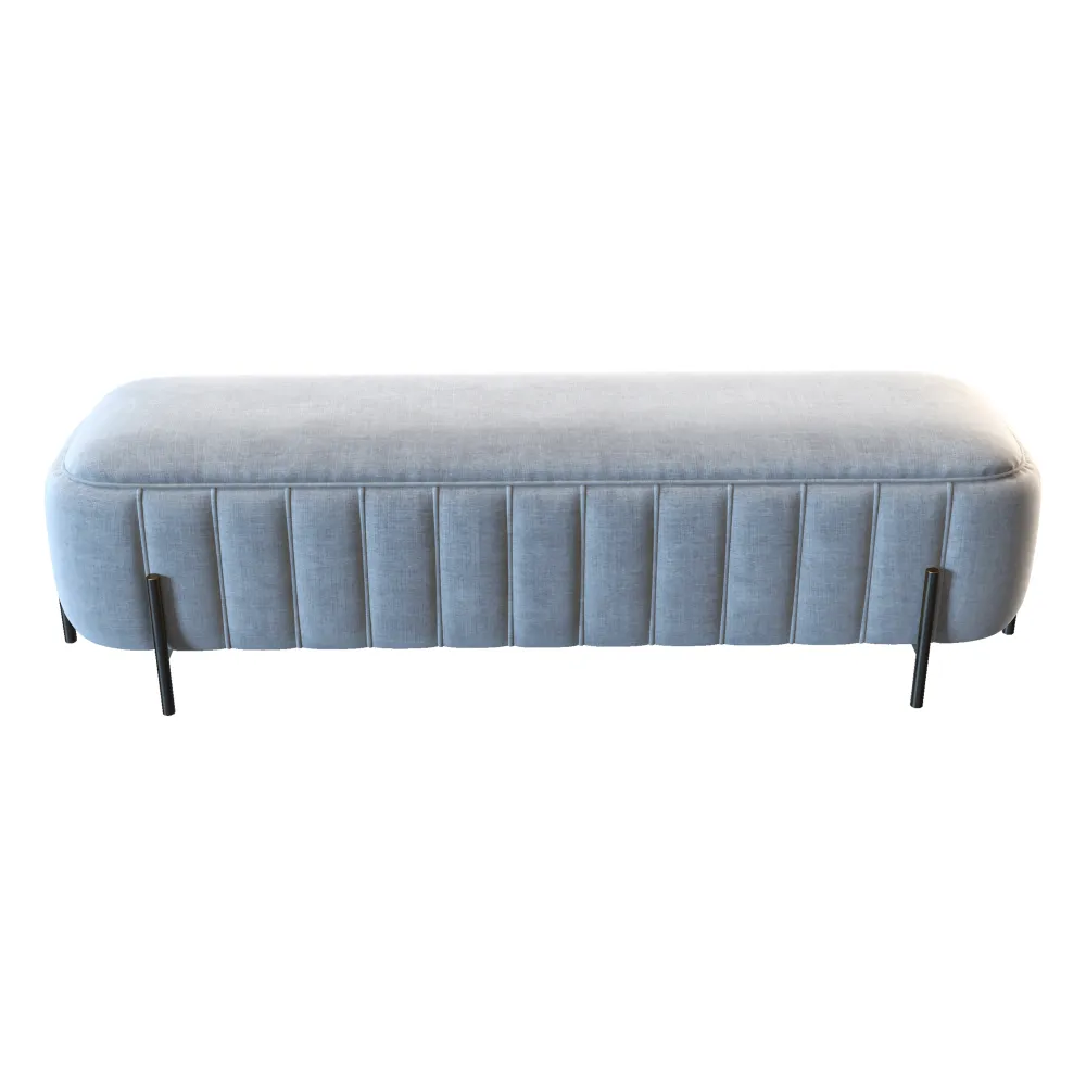 light-blue-velvet-bench-with-channel-tufting-hotel-bedroom