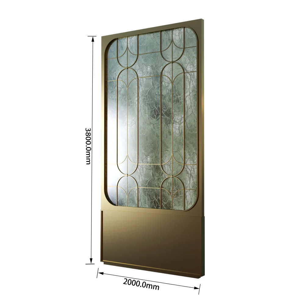 luxury-art-deco-glass-partition-with-dimensions-3800mm-height-and-2000mm-width-for-hotel-interiors