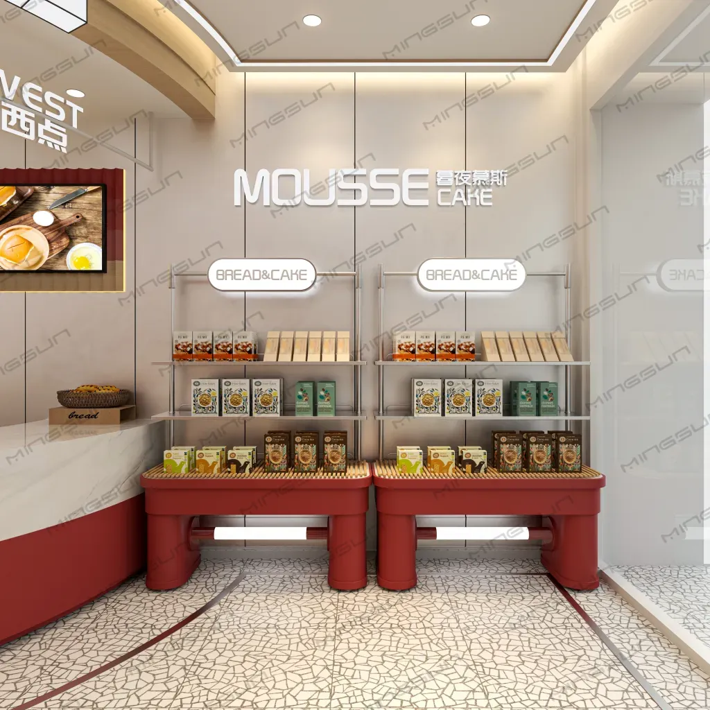 Creperia Display Bakery Retail Solution | Ruby & Cream Display System by MINGSUN