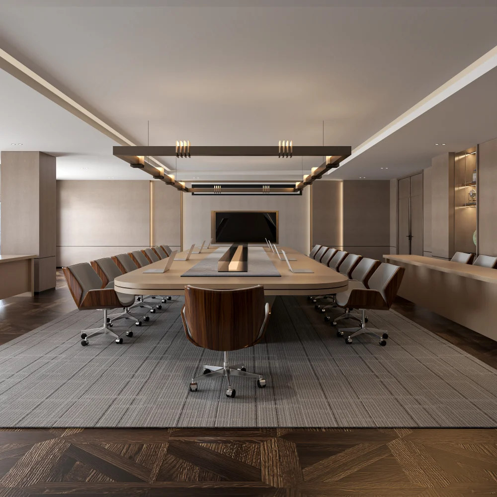 luxury-corporate-boardroom-with-large-smart-conference-table-wooden-chairs-and-led-lighting-fixtures