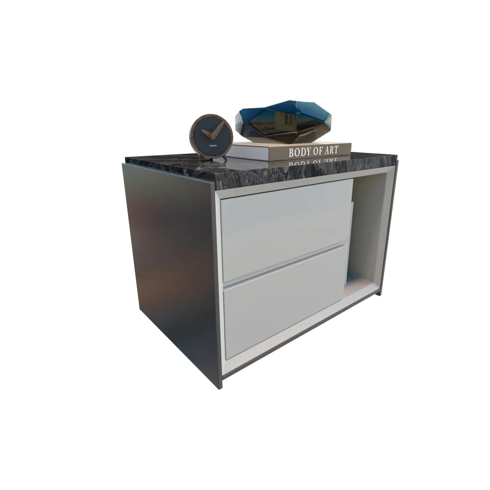 luxury-hotel-minibar-cabinet-with-marble-countertop-and-glossy-finish-for-suite-use - MINGSUN