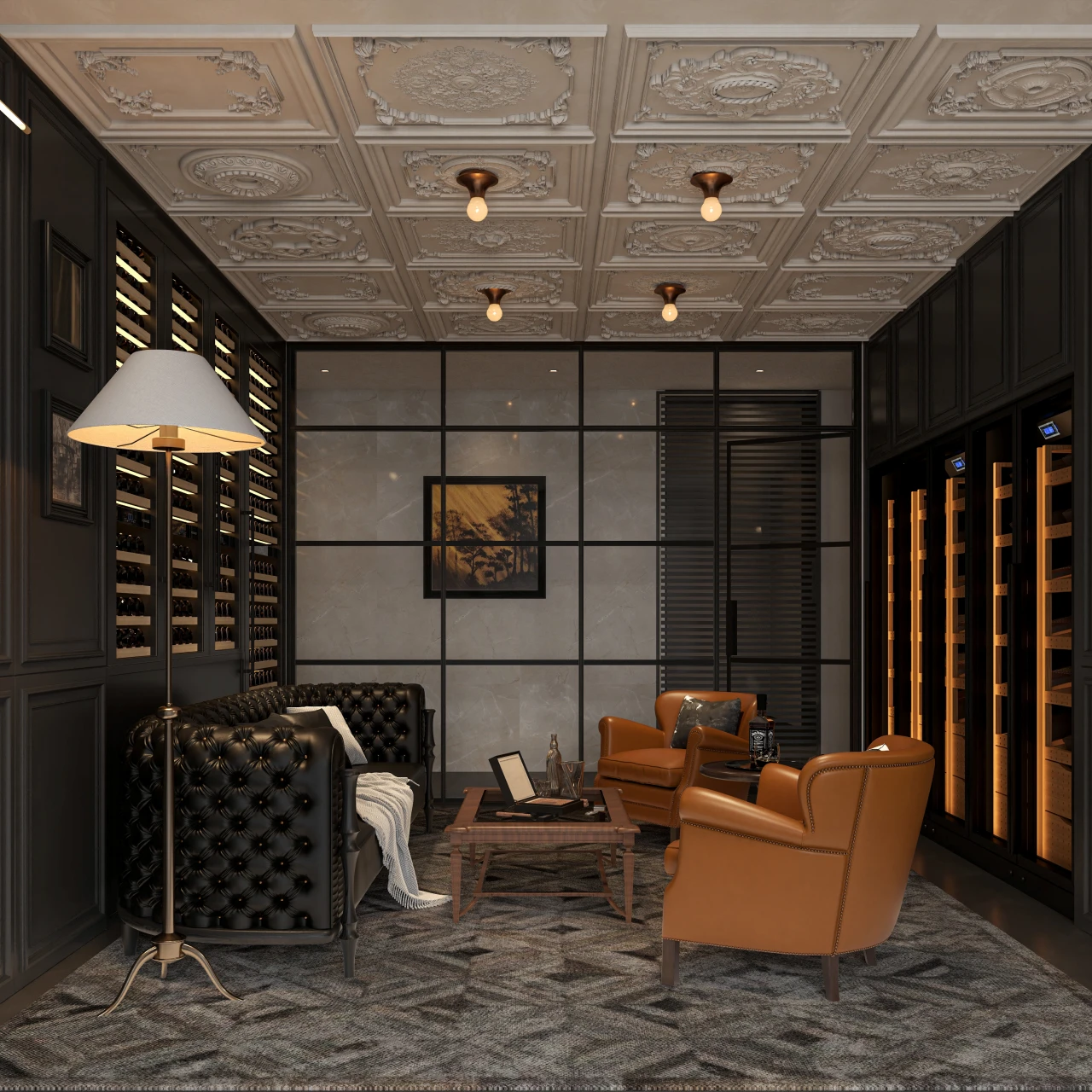 Themed Cigar & Wine Lounge Furniture | VIP Hospitality System