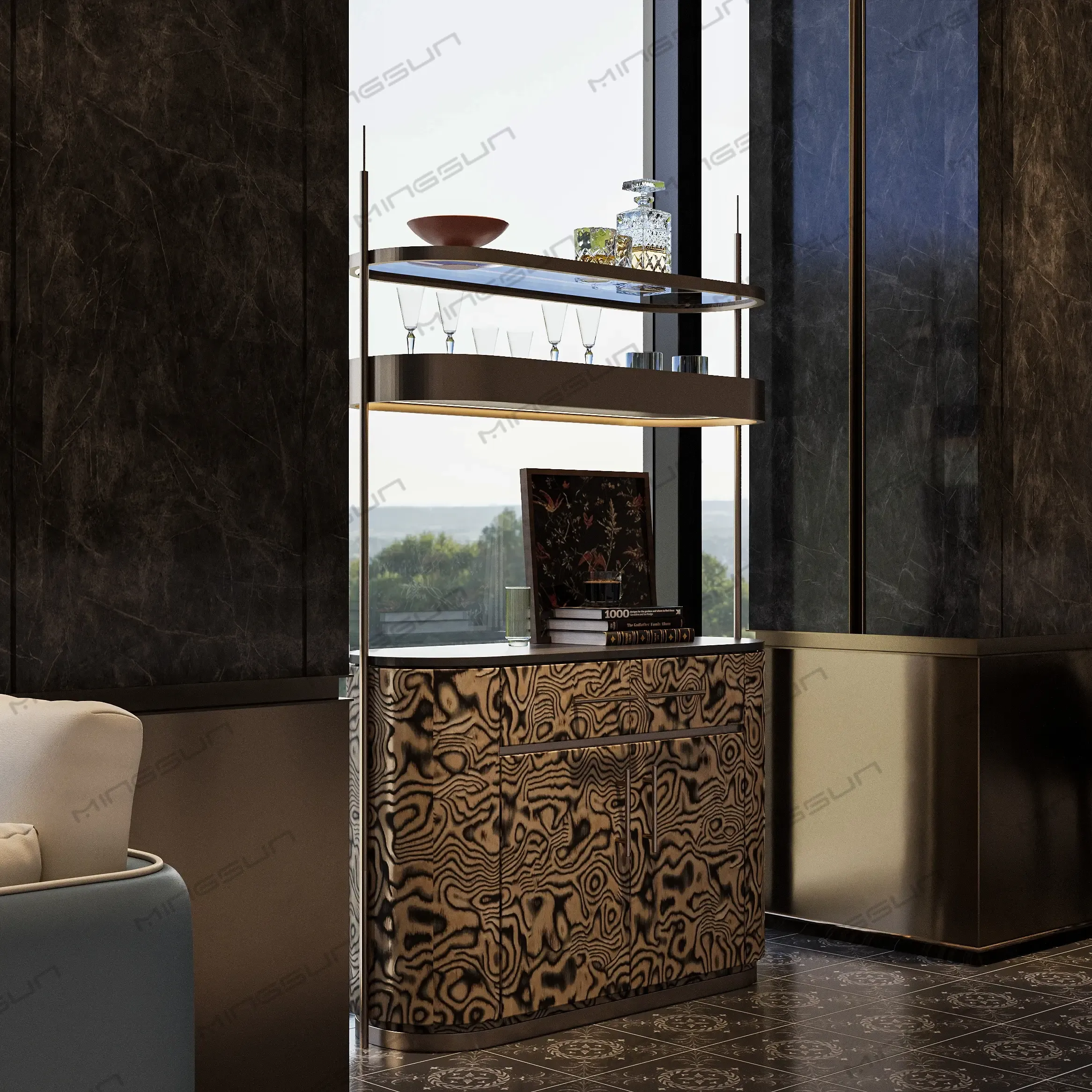 mini bar cabinet for sale - MINGSUN