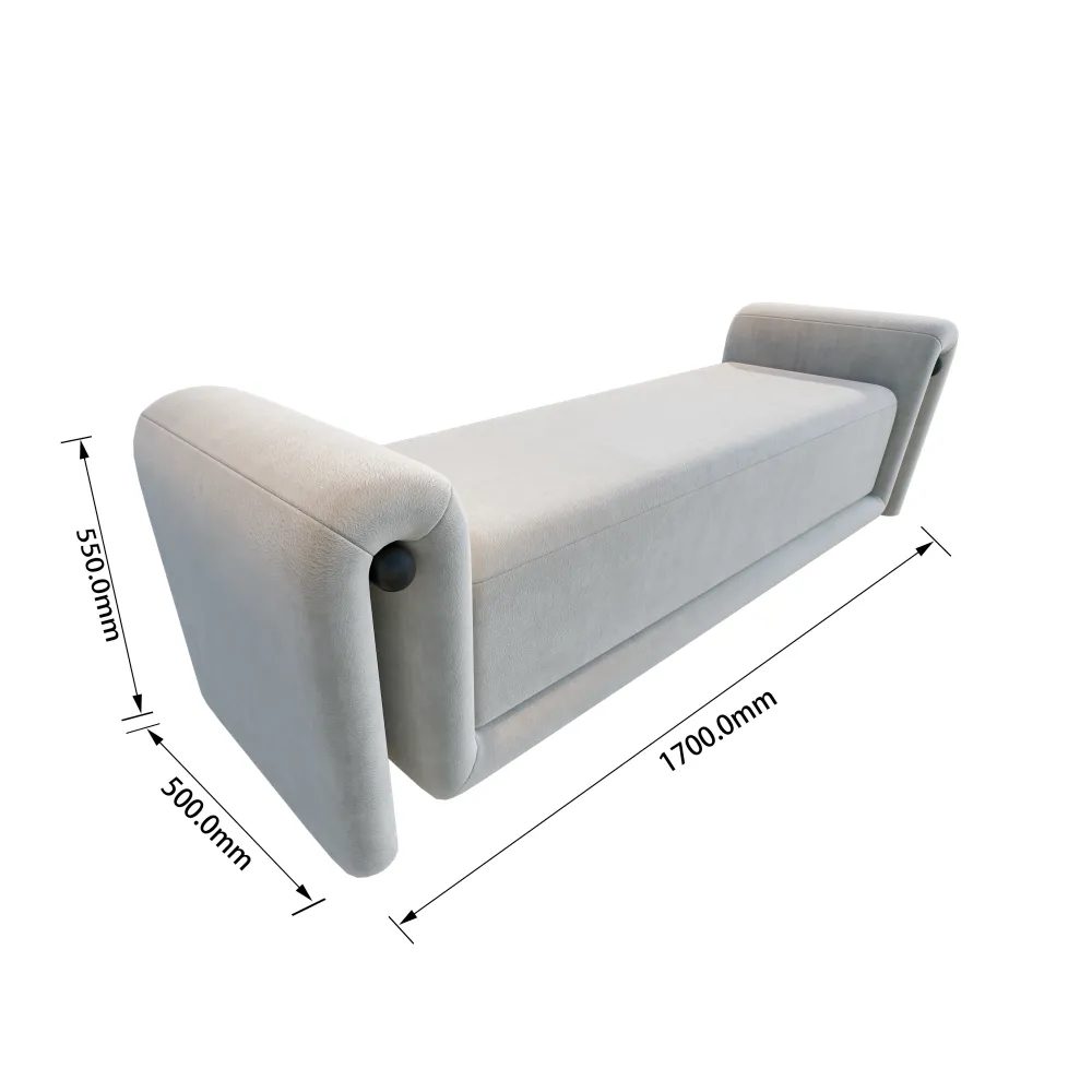 modern-bench-dimensions-1700x500x550mm-commercial-specs