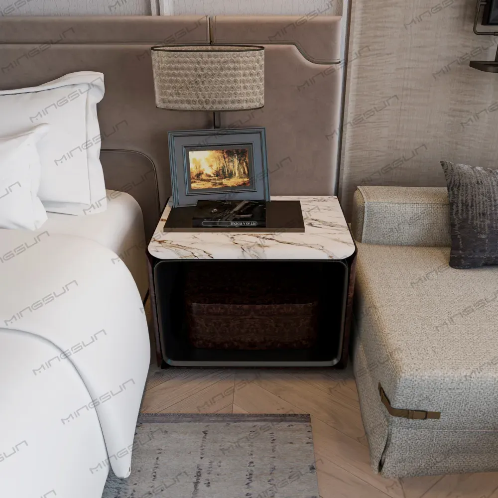 modern-hotel-bedroom-with-sleek-nightstand-and-ambient-lighting-for-contemporary-luxury-design - MINGSUN modern-hotel-bedroom-with-sleek-nightstand-and-ambient-lighting-for-contemporary-luxury-design - MINGSUN