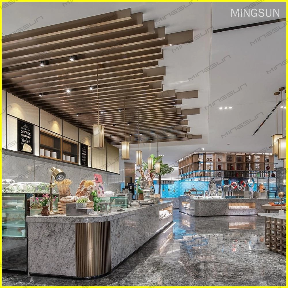 Modern Hotel Dining Furniture Set-Custom Designed Wooden Tables, Upholstered Chairs & Banquette Seating - MINGSUN