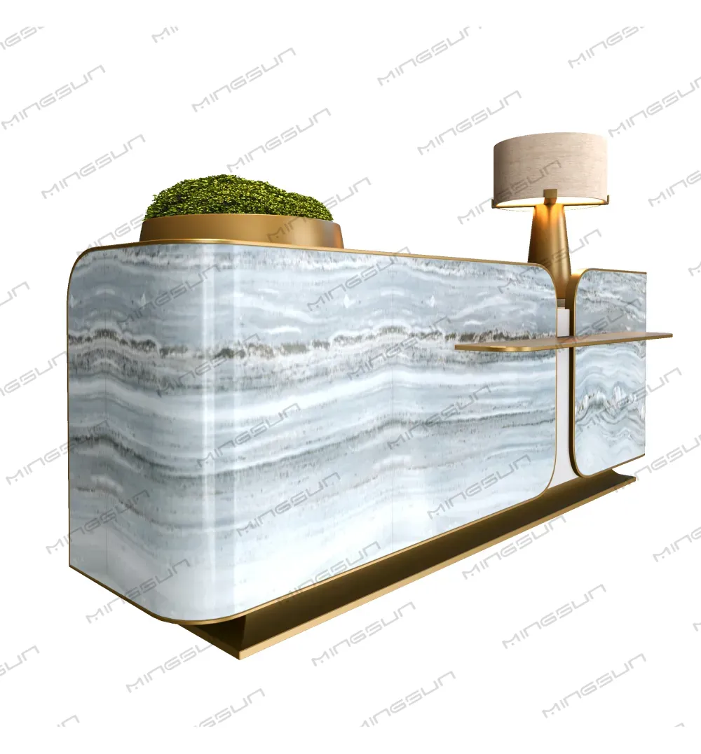 modern-hotel-front-desk-with-sleek-curved-design-and-integrated-shelf-for-lobby-use - MINGSUN modern-hotel-front-desk-with-sleek-curved-design-and-integrated-shelf-for-lobby-use - MINGSUN