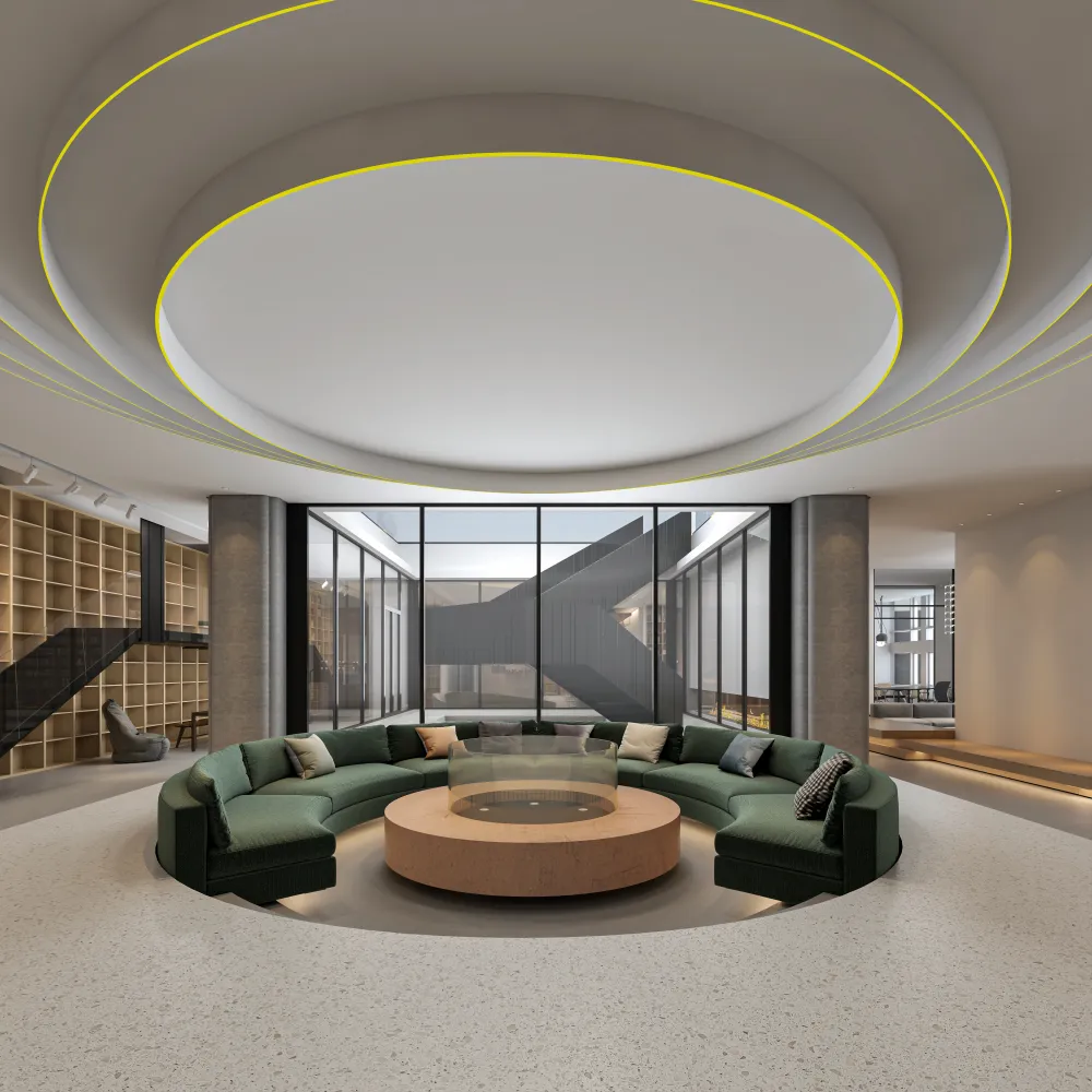 modern-hotel-lobby-with-large-curved-sofa-and-fire-pit