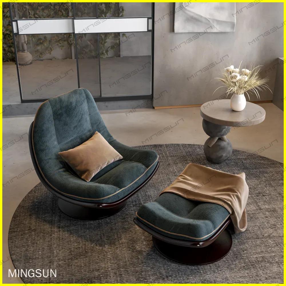 modern-hotel-lounge-with-swivel-armchair-and-ottoman - MINGSUN