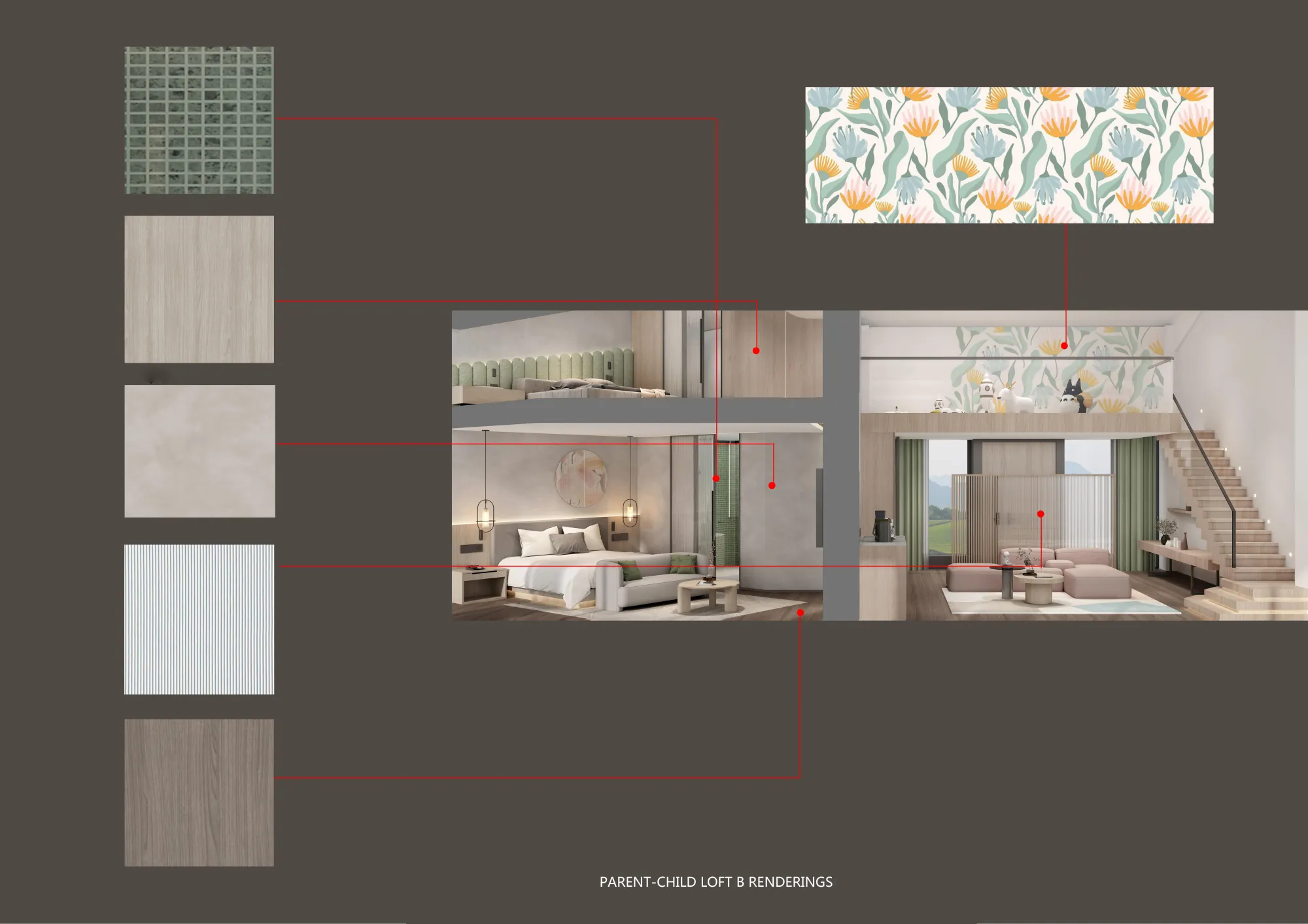 modern-hotel-parent-child-loft-room-renderings-with-mixed-materials-and-natural-lighting