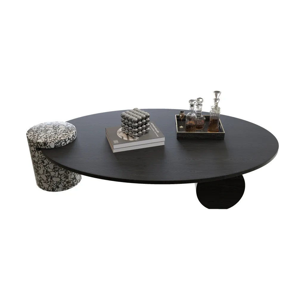 modern-luxury-coffee-table-set-with-terrazzo-side-stool