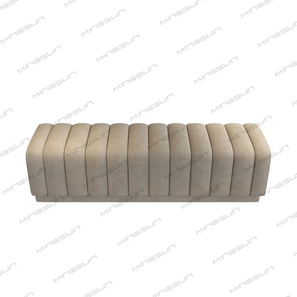 modern-upholstered-bench-no-legs-sleek-contemporary-style - MINGSUN modern-upholstered-bench-no-legs-sleek-contemporary-style - MINGSUN