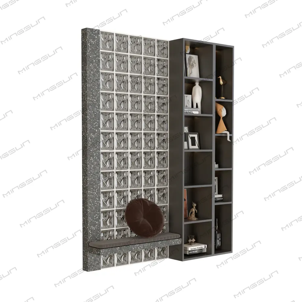 modular display shelf and glass block wall for high end commercial project - MINGSUN modular display shelf and glass block wall for high end commercial project - MINGSUN