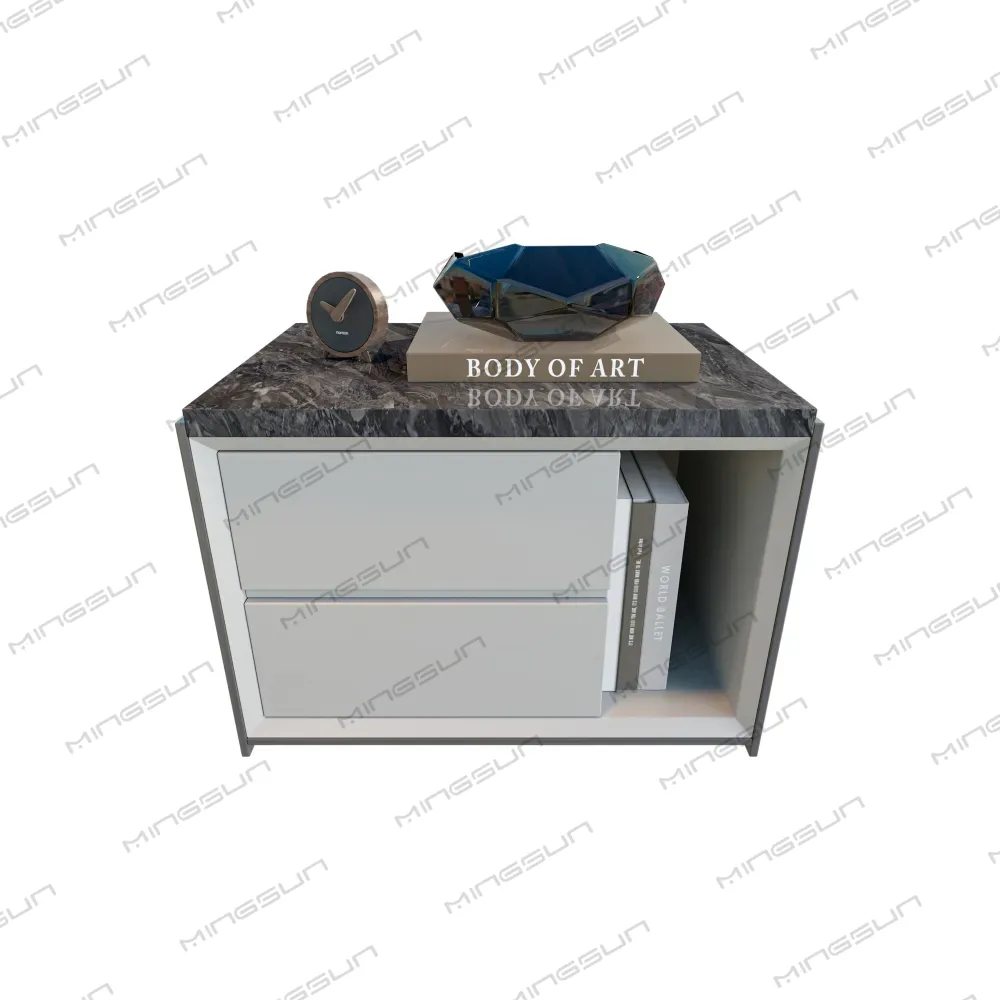 premium-grey-finish-bedside-cabinet-with-dual-drawers-and-sleek-design-for-hotels - MINGSUN premium-grey-finish-bedside-cabinet-with-dual-drawers-and-sleek-design-for-hotels - MINGSUN