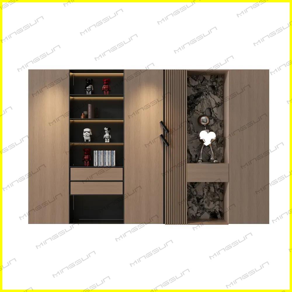 premium-hotel-cabinet-with-open-shelves-and-closed-storage-for-organized-room-design - MINGSUN