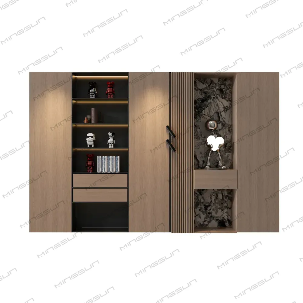 premium-hotel-cabinet-with-open-shelves-and-closed-storage-for-organized-room-design - MINGSUN
