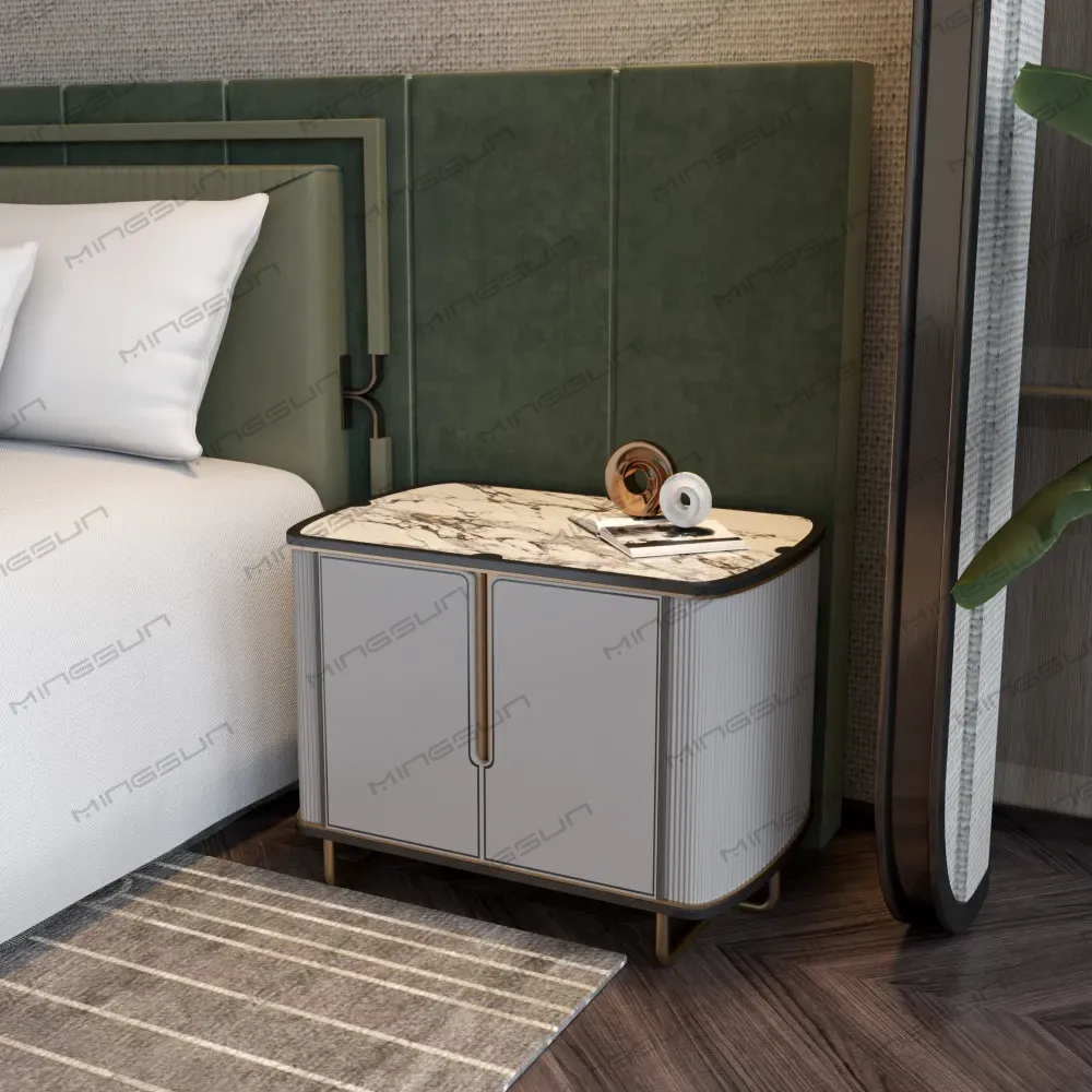 premium-hotel-nightstand-with-gold-accent-legs-and-open-shelf-for-guest-convenience - MINGSUN premium-hotel-nightstand-with-gold-accent-legs-and-open-shelf-for-guest-convenience - MINGSUN