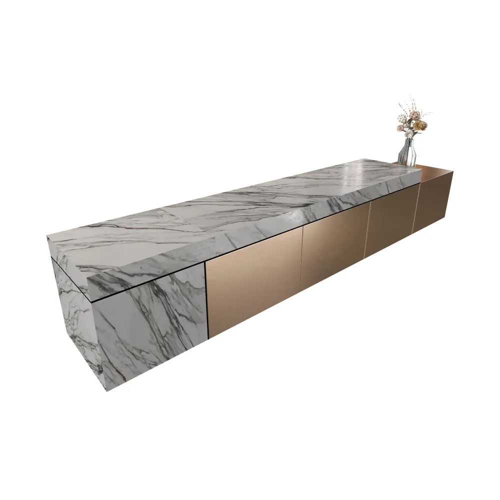 premium-hotel-reception-desk-with-sleek-design-and-marble-texture-for-contemporary-interiors - MINGSUN