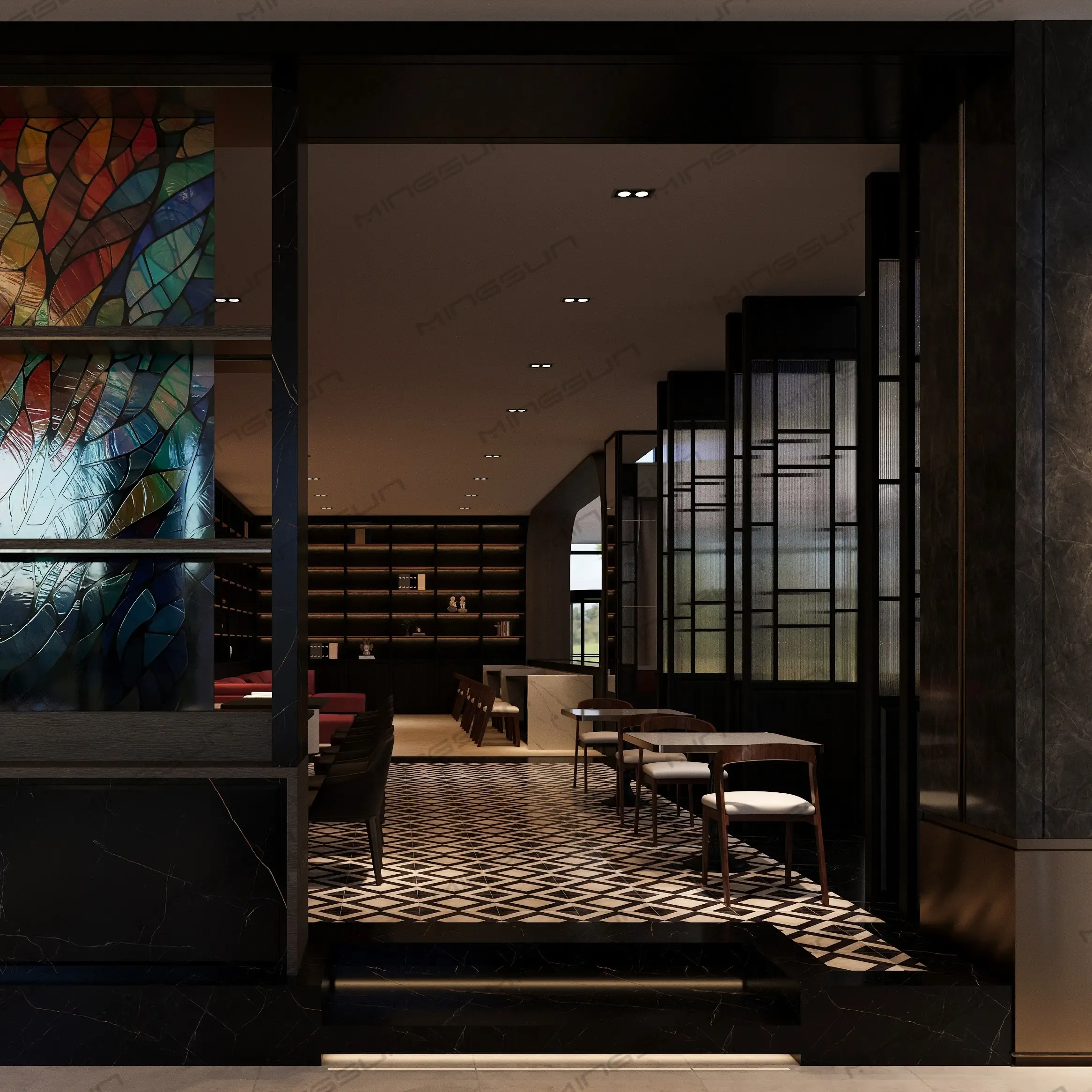 restaurant booth seating - MINGSUN