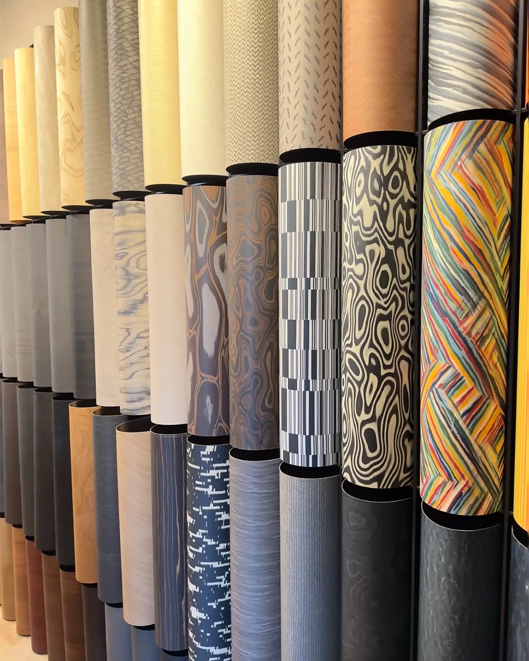 rolled-decorative-film-collection-in-wood-marble-abstract-and-colorful-patterns-for-hotels