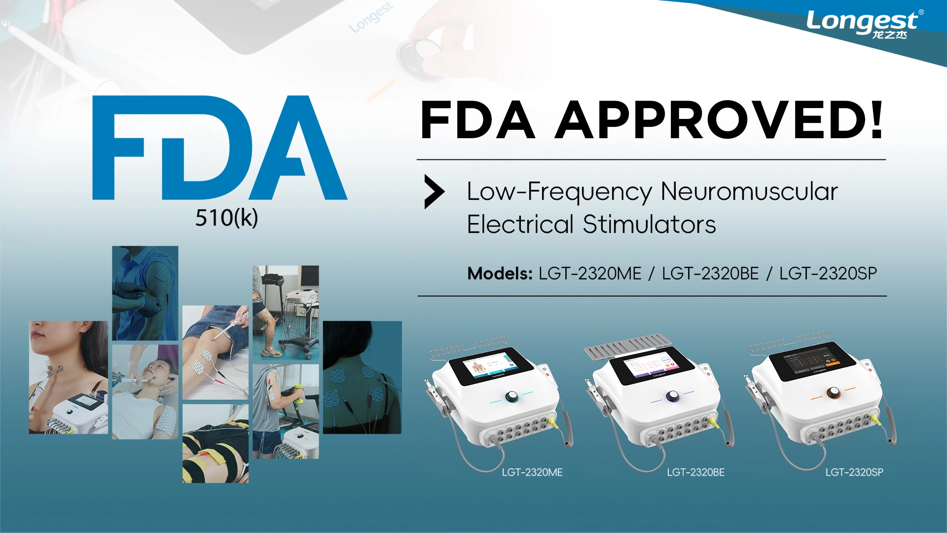 FDA Approves Longest LGT-2320 Low-Frequency NMES/TENS Devices