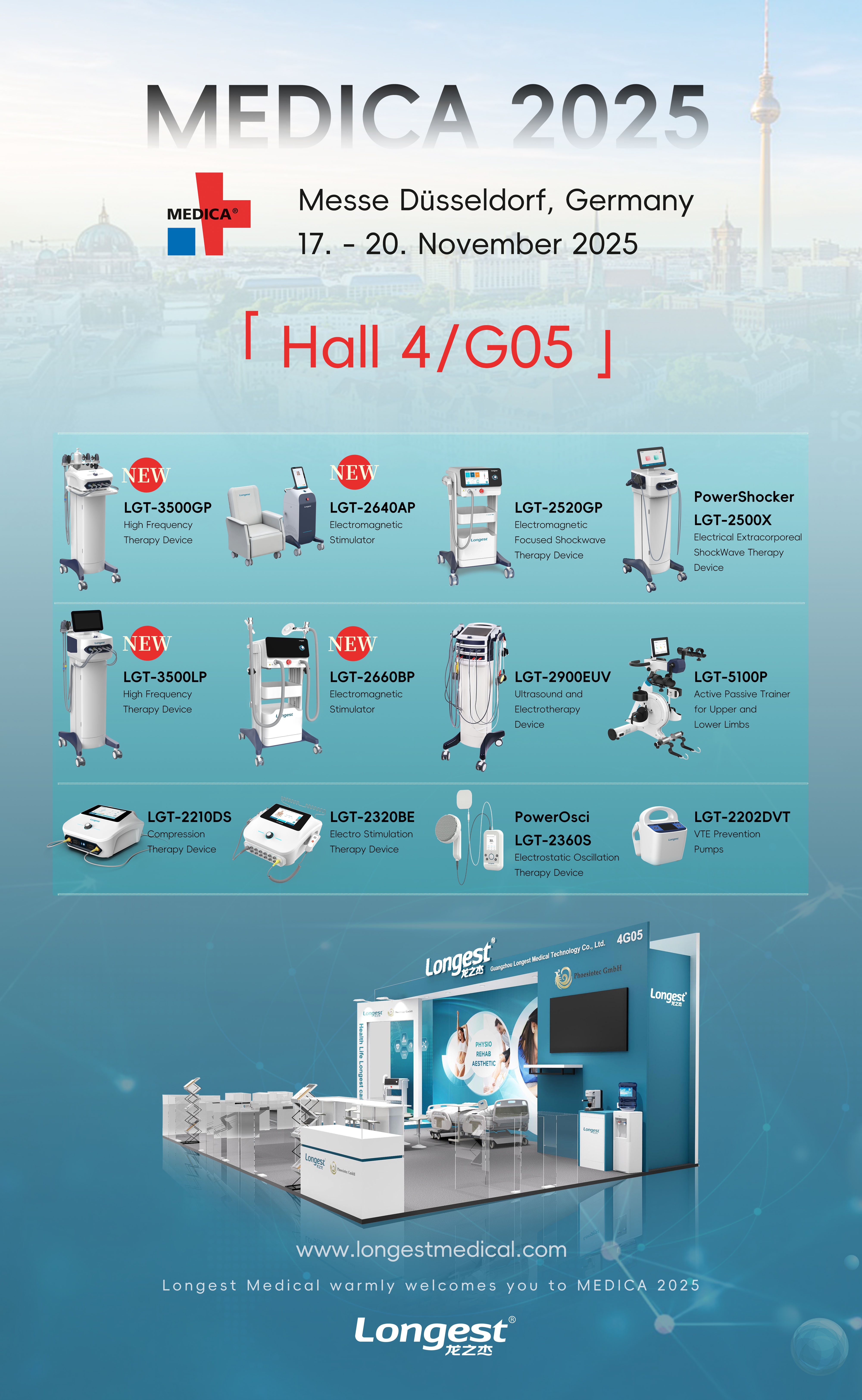 Longest Medical to Debut Revolutionary Rehabilitation & Therapy Solutions at MEDICA 2025