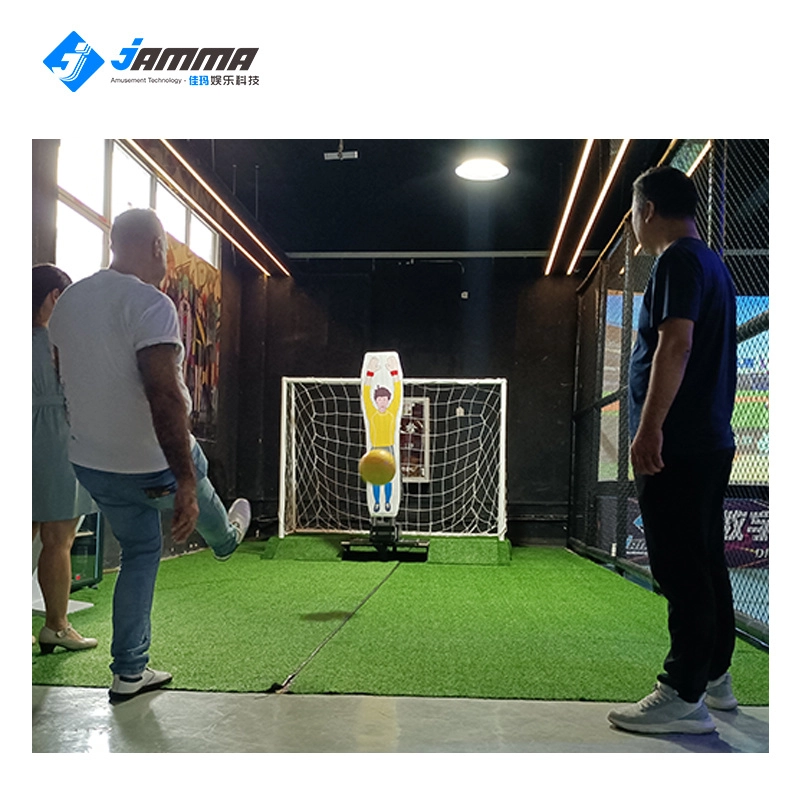 Sports museum guests completing an interactive challenge before recording commentary in a branded broadcast booth