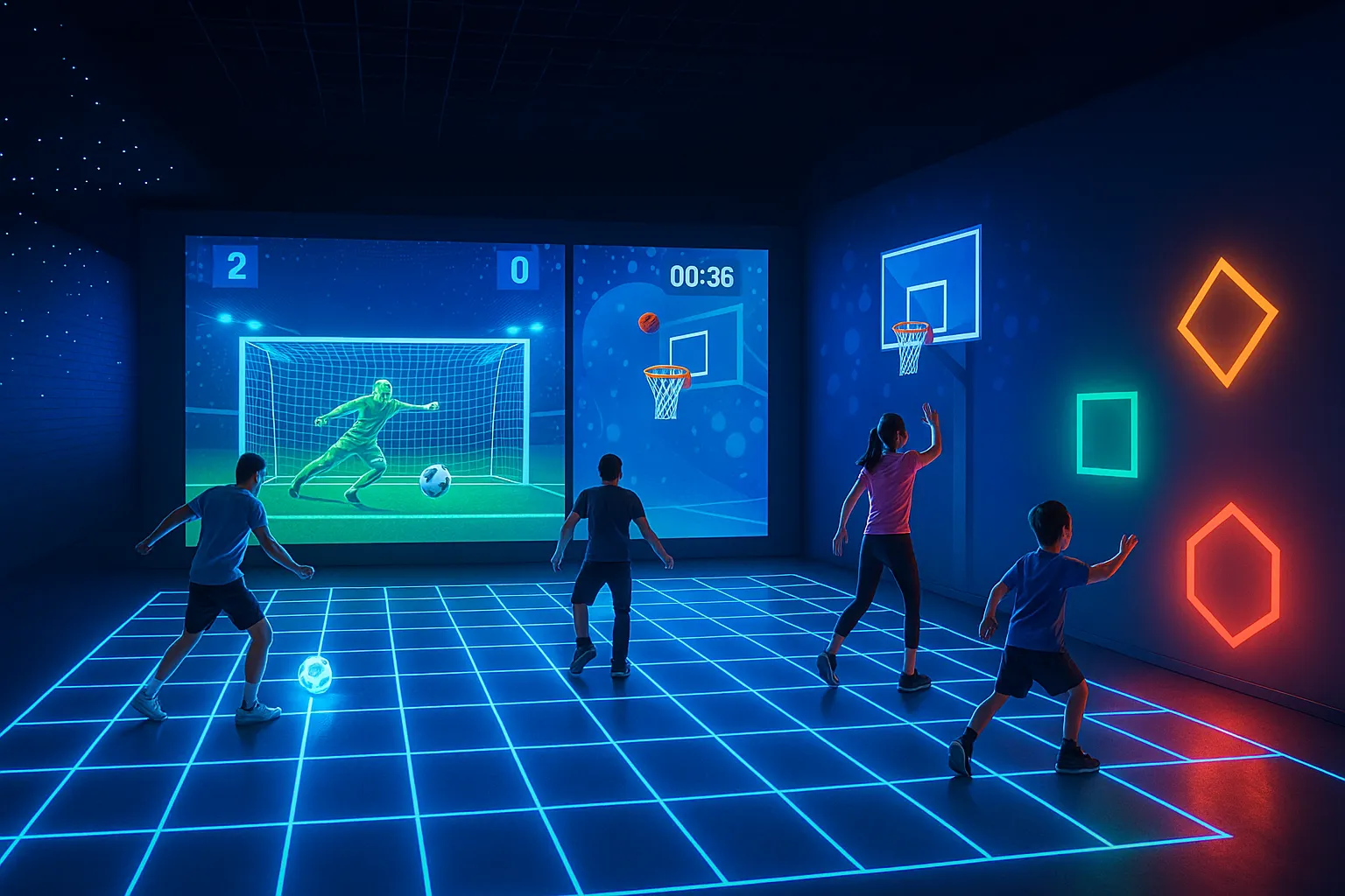interactive sports venue LED wall system price