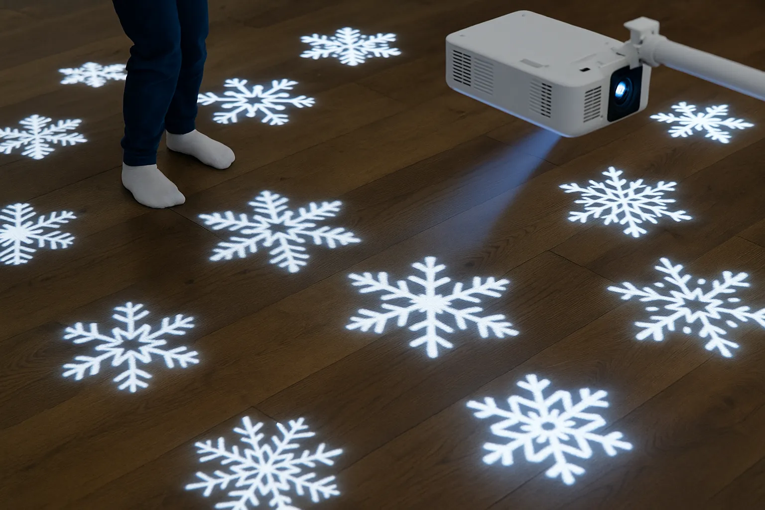 Customized Floor Snowflake Projectors for the Holidays