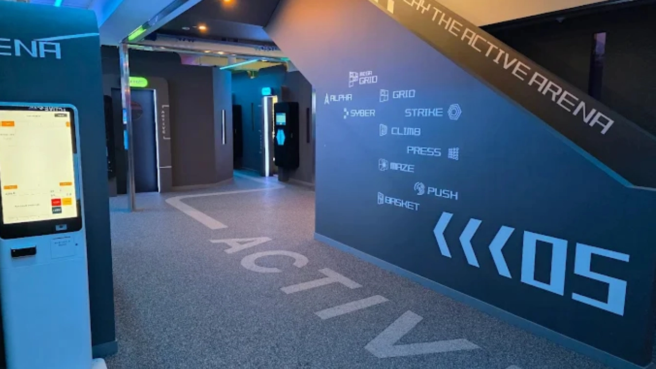 JAMMA turnkey active game room solution for FEC mall and arcade venues