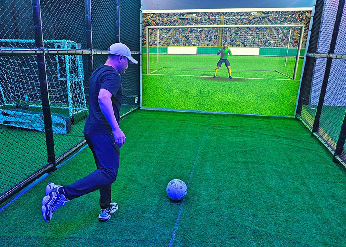 football activity simulation training device for home use