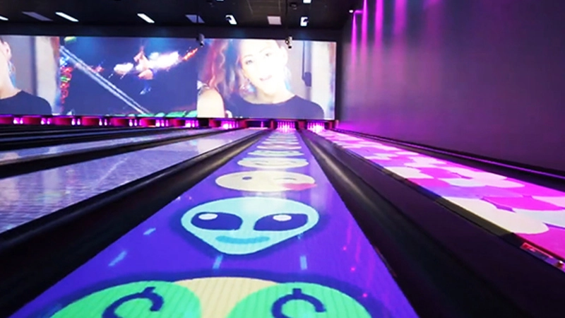 interactive bowling alley​