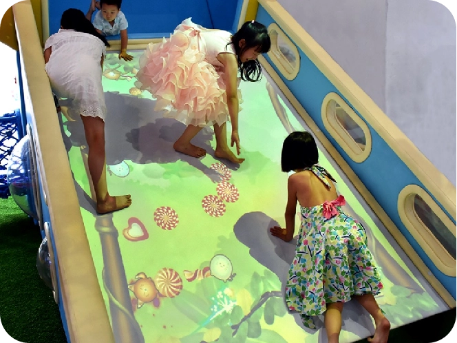 buy interactive slope slide game machine for kids