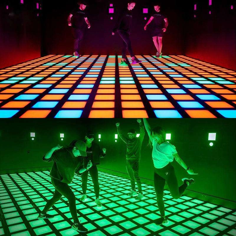 interactive dance floor game machine
