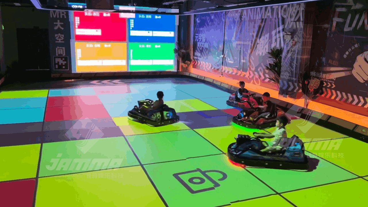Bumper car meets projection game interactive drift bumper car game system price