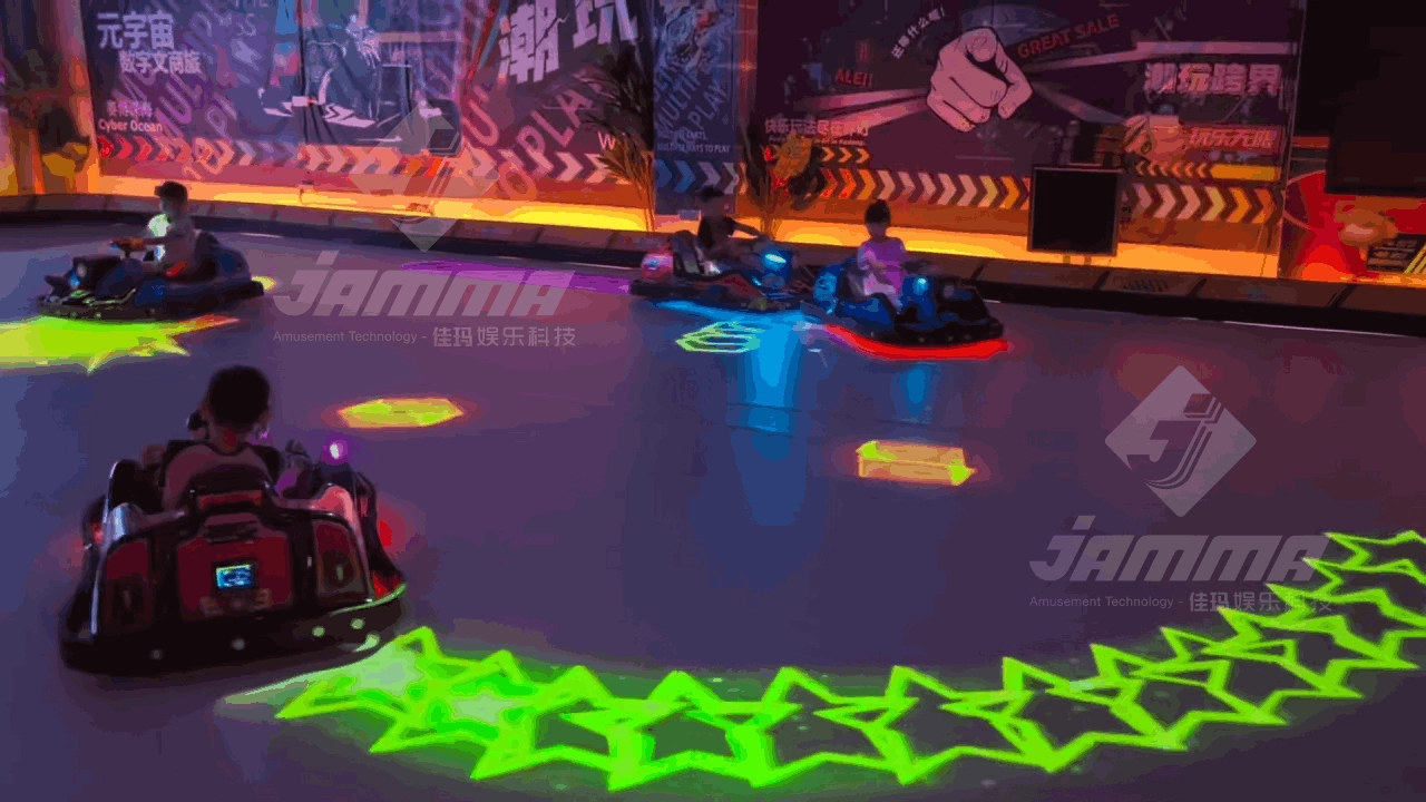 Bumper-car indoor LED bumper car park design