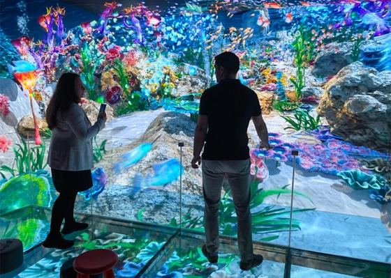 hottest immersive art space projection room store
