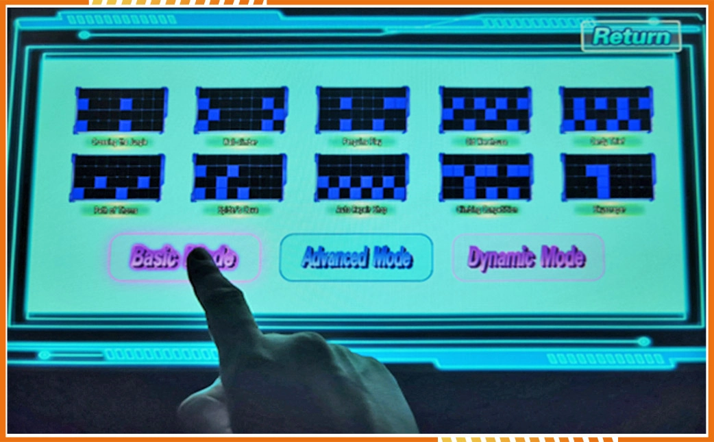 Floor Is Lava grid game system with interactive LED floor tiles for active game rooms