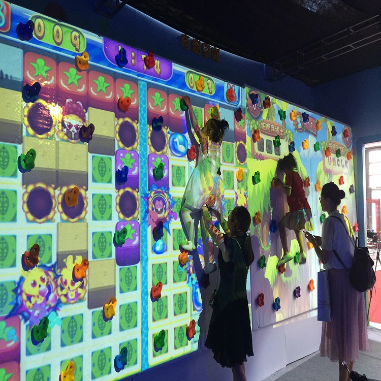 hottest indoor interactive climbing wall for kids gaming installation (1)