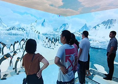 interactive cave art room experience machine