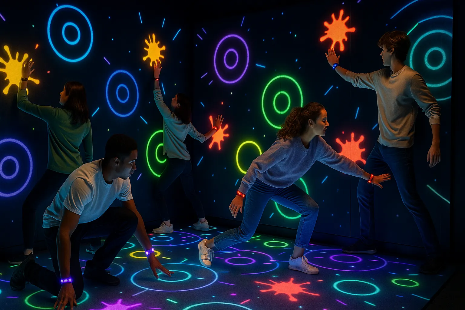hottest LED dark room multiplayer game solutions