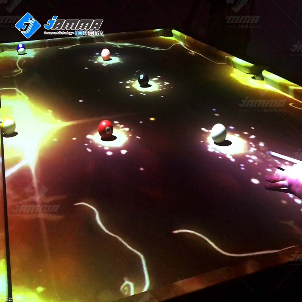 projection mapping pool table machine