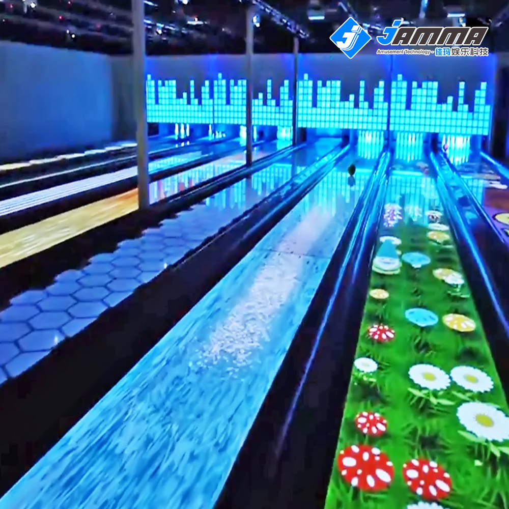 Interactive Bowling Lane Projector Game2