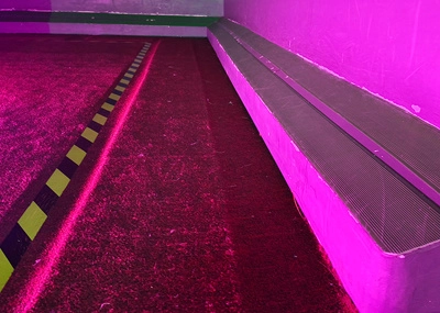 Activate indoor wall challenge game with LED lighting
