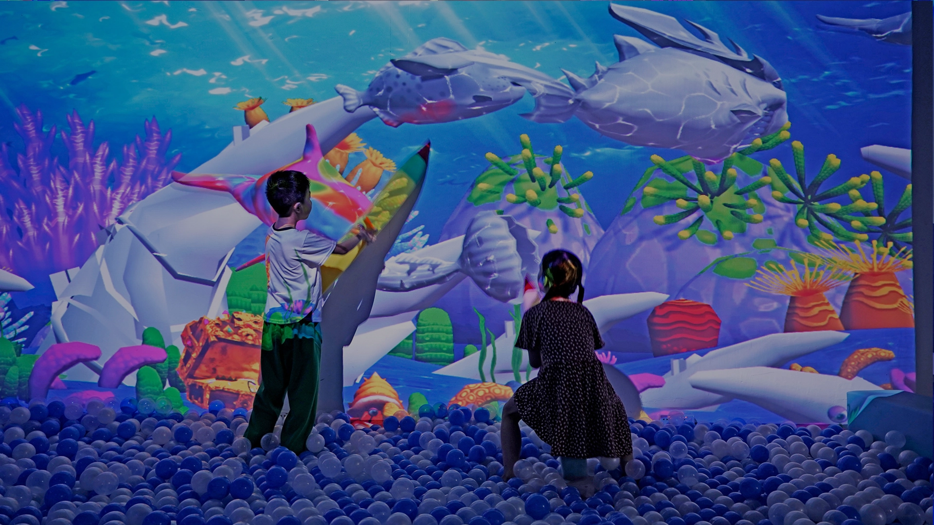 Interactive Wall Smashing Ball Projection Room: The Future of Family Fun