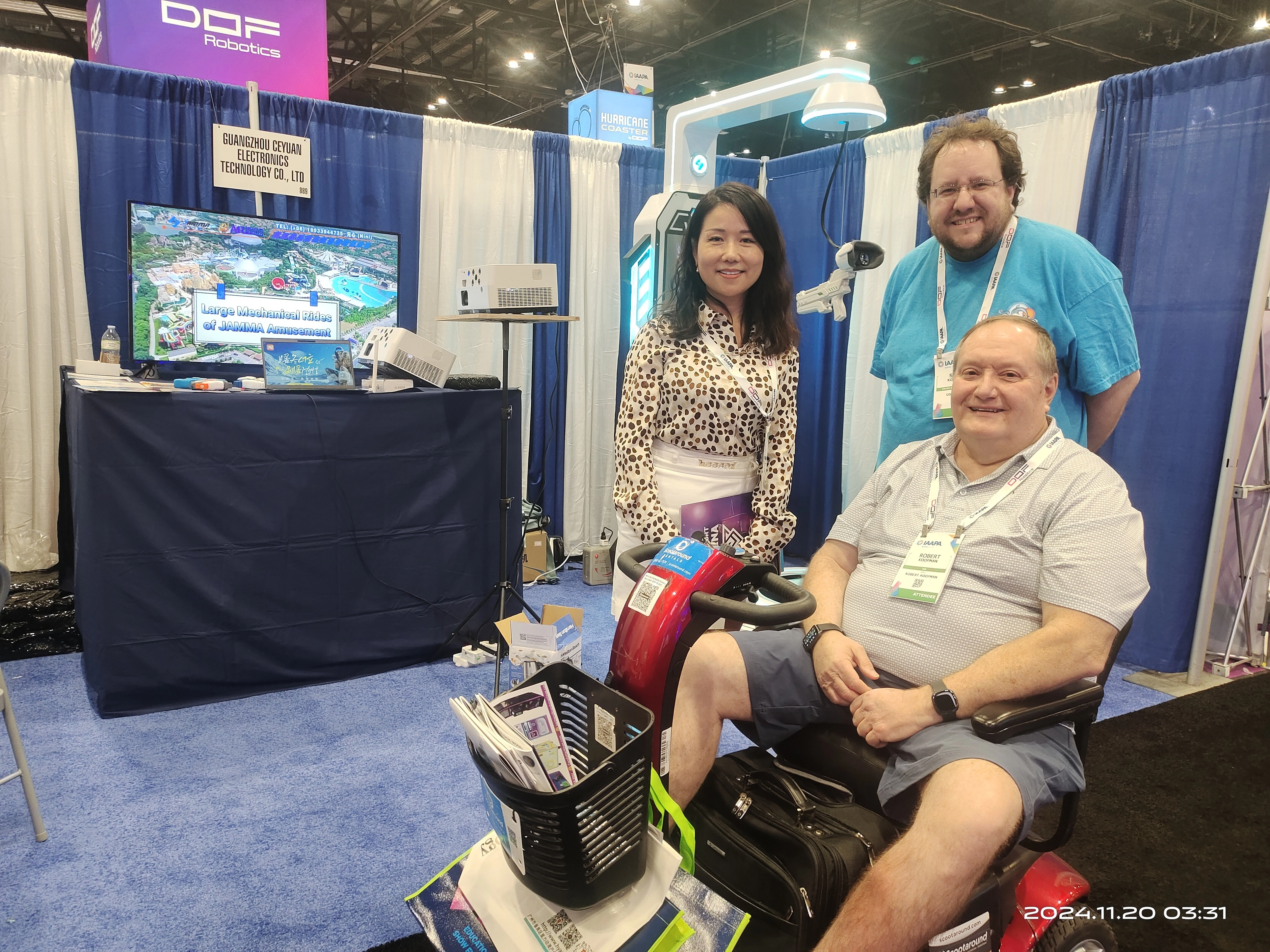 JAMMA VR Gun King & All-in-one Projection Steal the Spotlight at IAAPA Orlando Expo 2024!