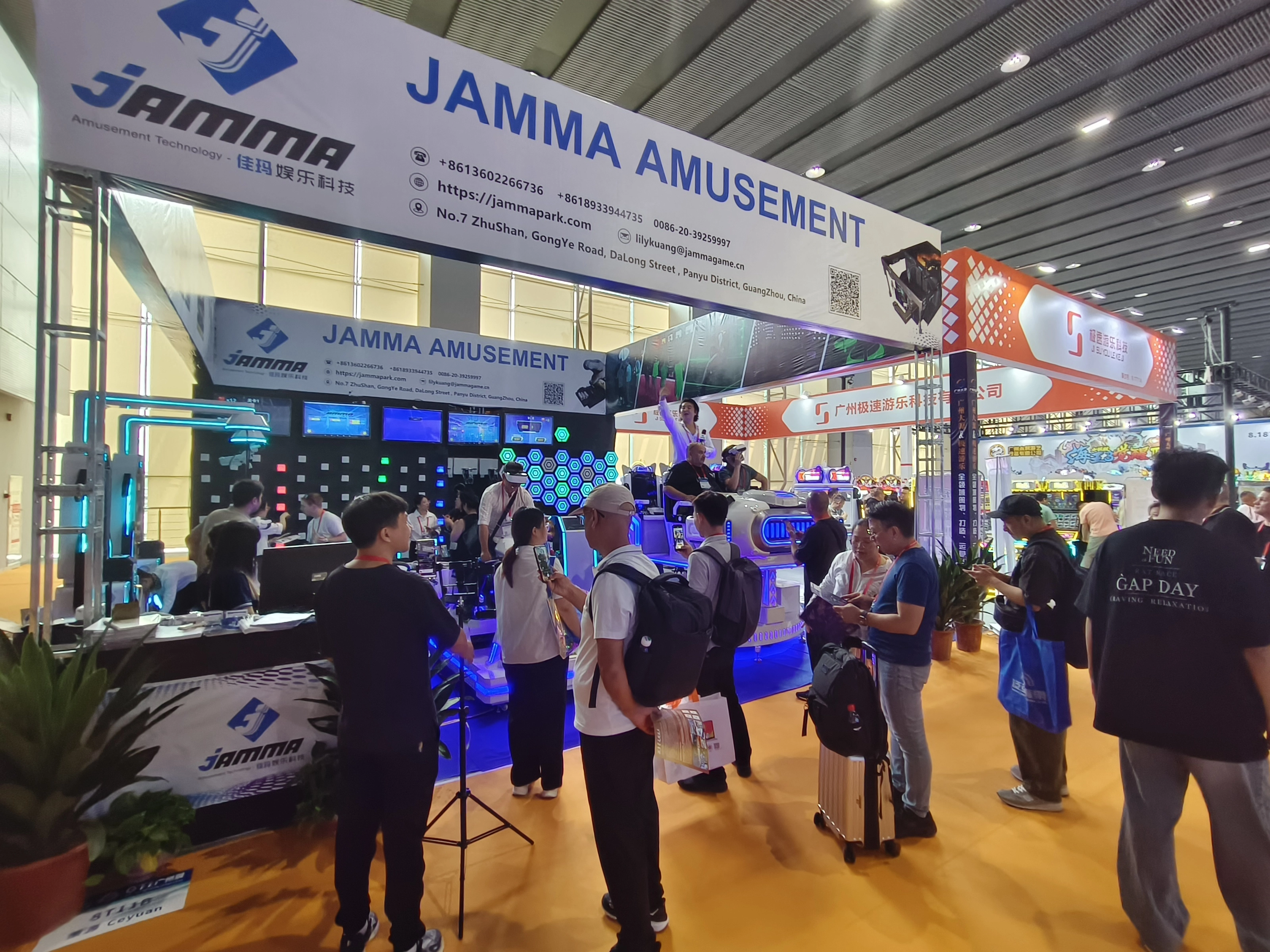 JAMMA wows crowds with VR and Activation games at GTI Asia China Expo 2024