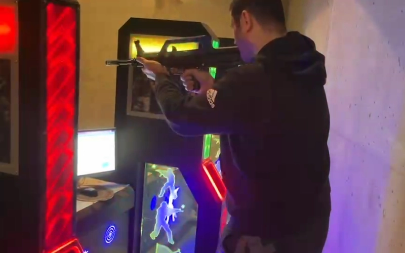 Laser shooting simulator