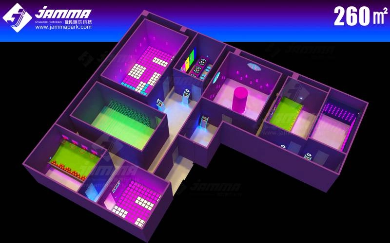 led-floor-game-room 250㎡ is the Sweet Spot for Sports Game Installations