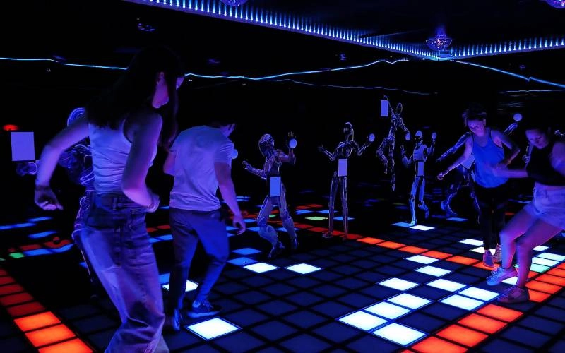 installation led interactive floor screen game solution